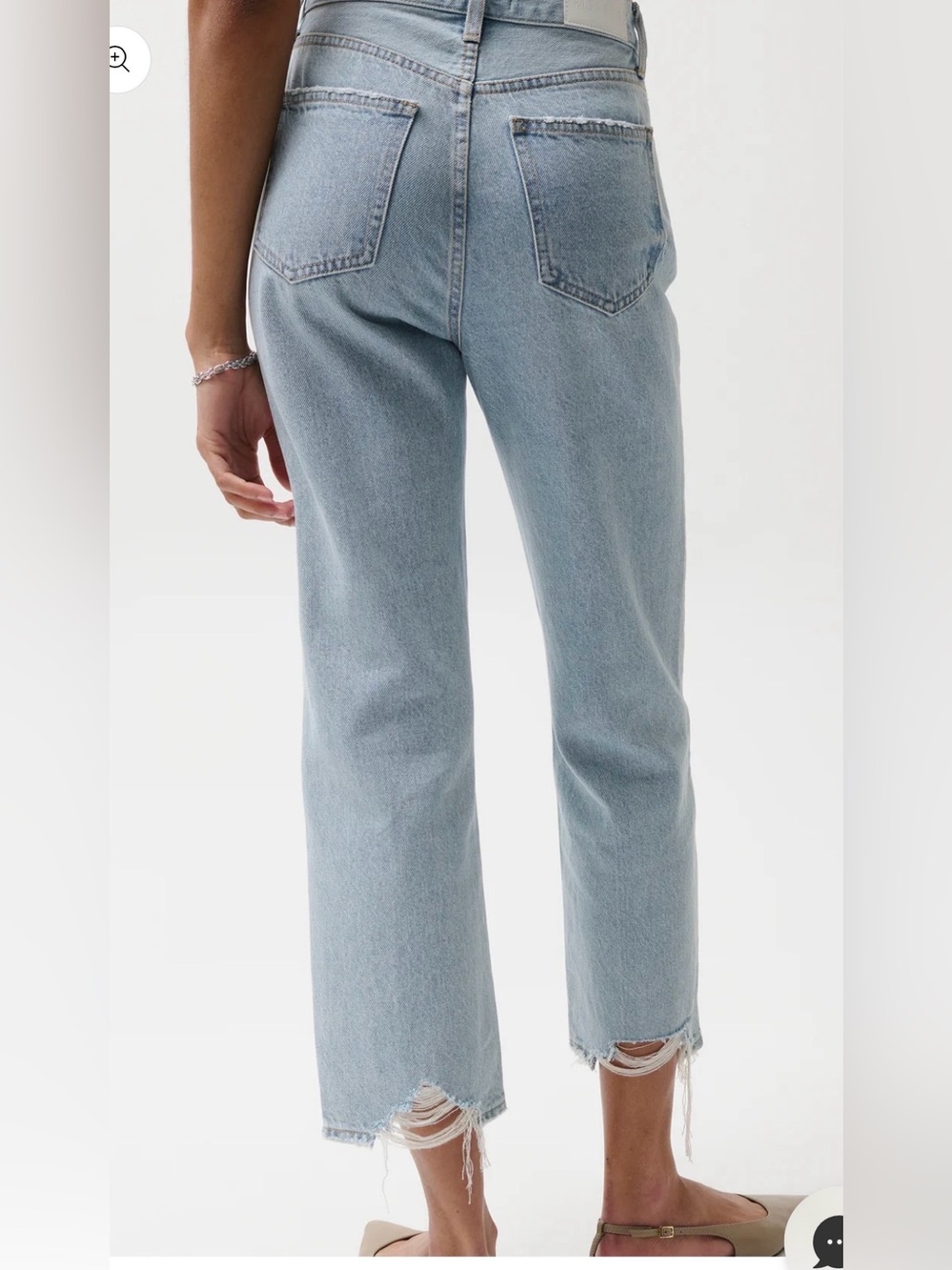 NWT Pistola Charlie high rise classic straight Women’s Size 24 Light Blue Wash